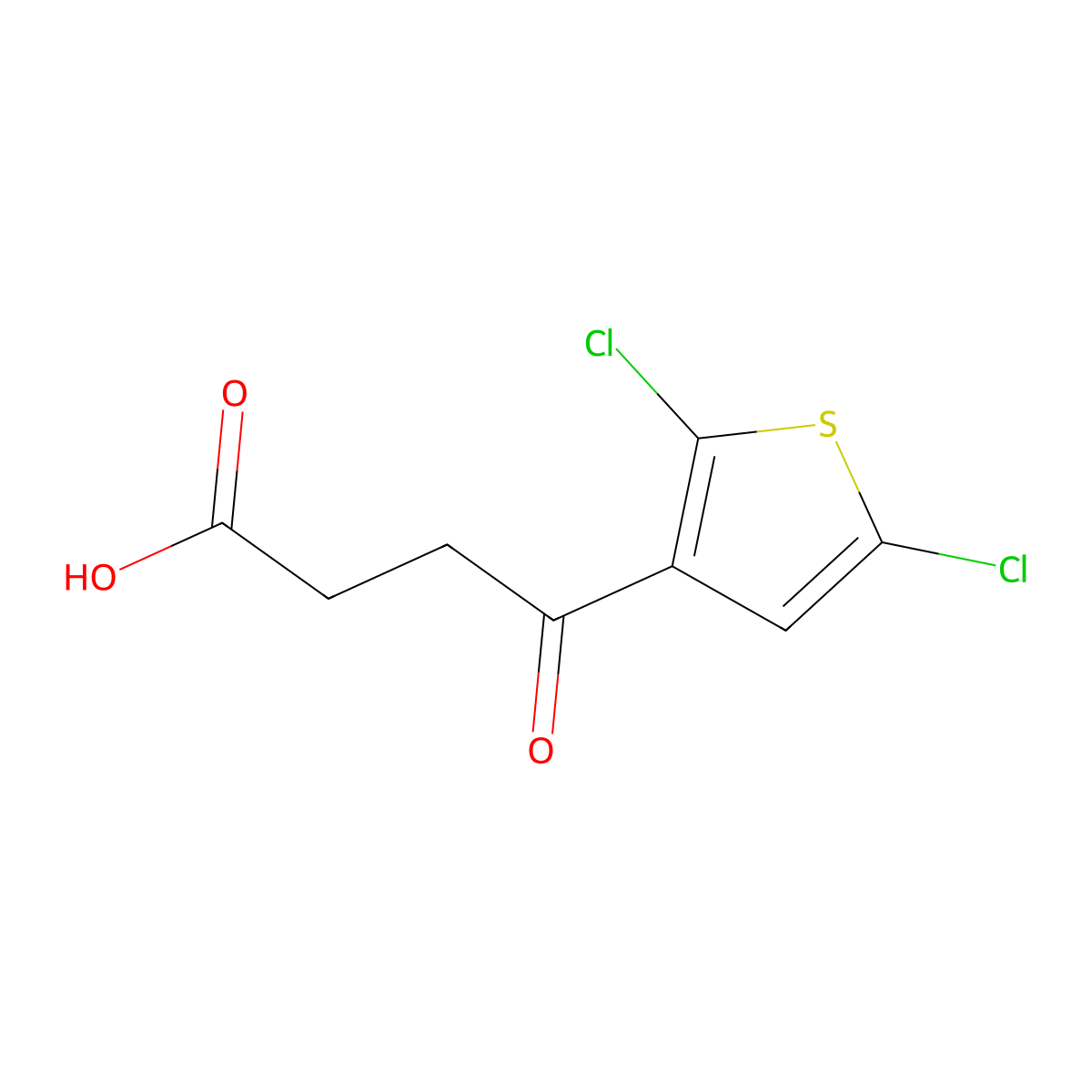 4-(2,5-Dichlorothiophen-3-yl)-4-oxobutanoic acid molecular structure, CAS 19945-43-8