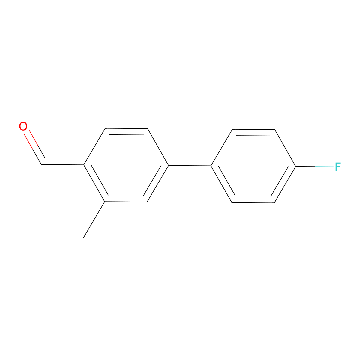4'-Fluoro-3-methyl[1,1'-biphenyl]-4-carboxaldehyde molecular structure, CAS 1994517-82-6