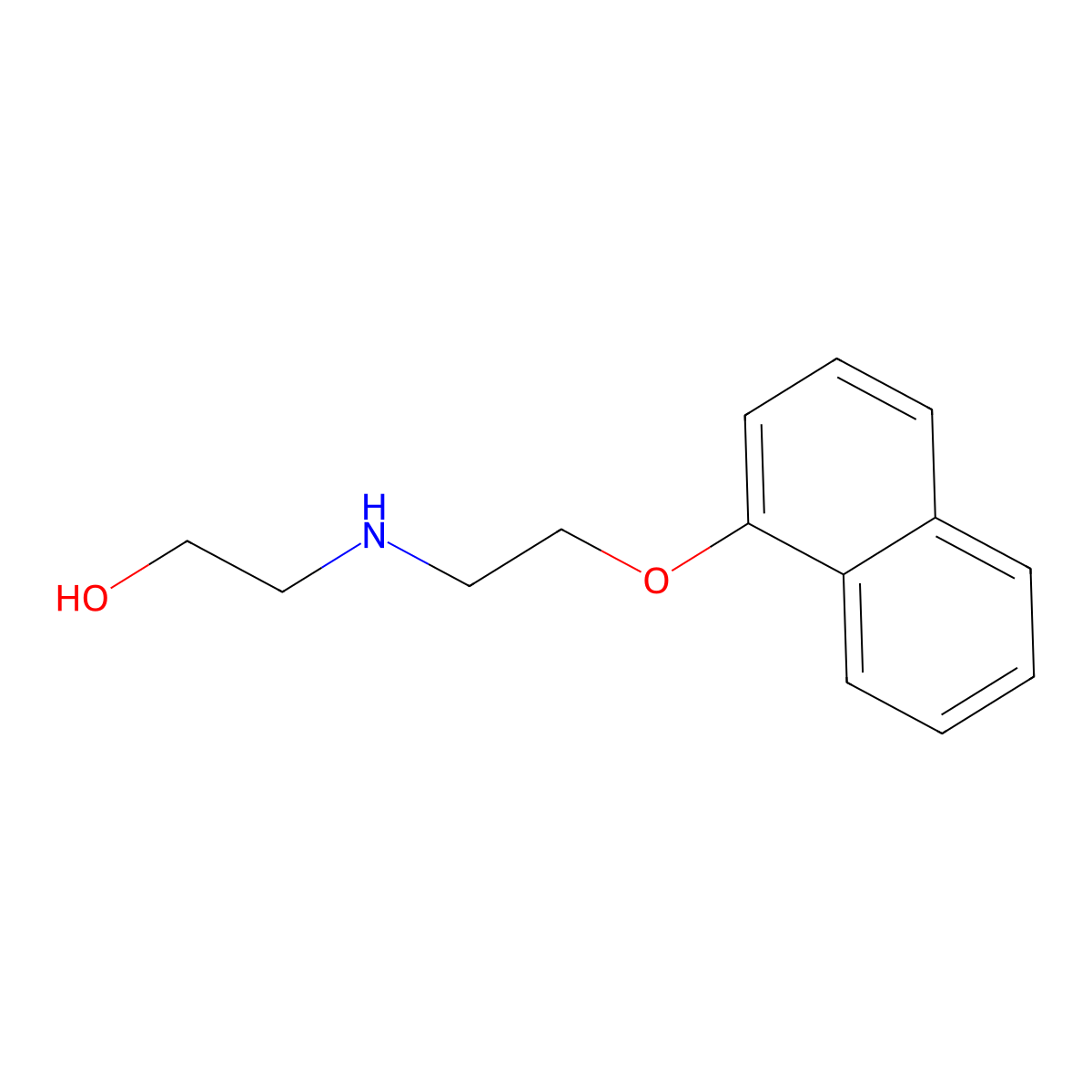 2-[[2-(1-Naphthalenyloxy)ethyl]amino]ethanol molecular structure, CAS 199453-88-8