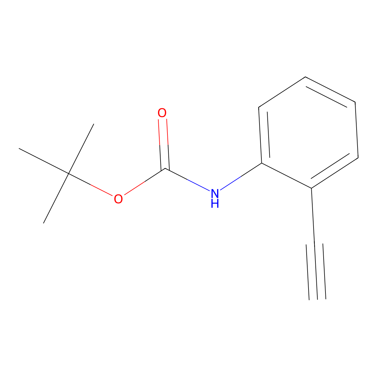 Tert-butyl (2-ethynylphenyl)carbamate molecular structure, CAS 199454-06-3
