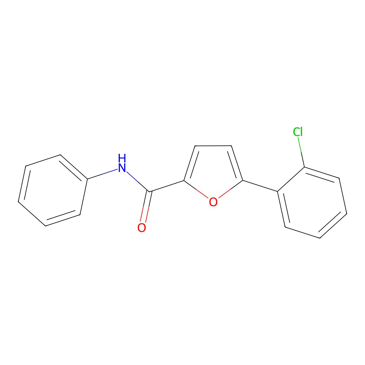 5-(2-Chlorophenyl)-N-phenyl-2-furamide molecular structure, CAS 199458-84-9
