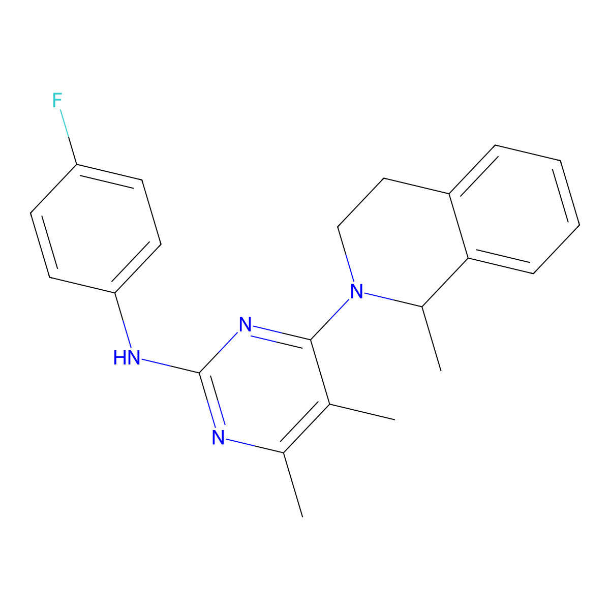 Revaprazan molecular structure, CAS 199463-33-7