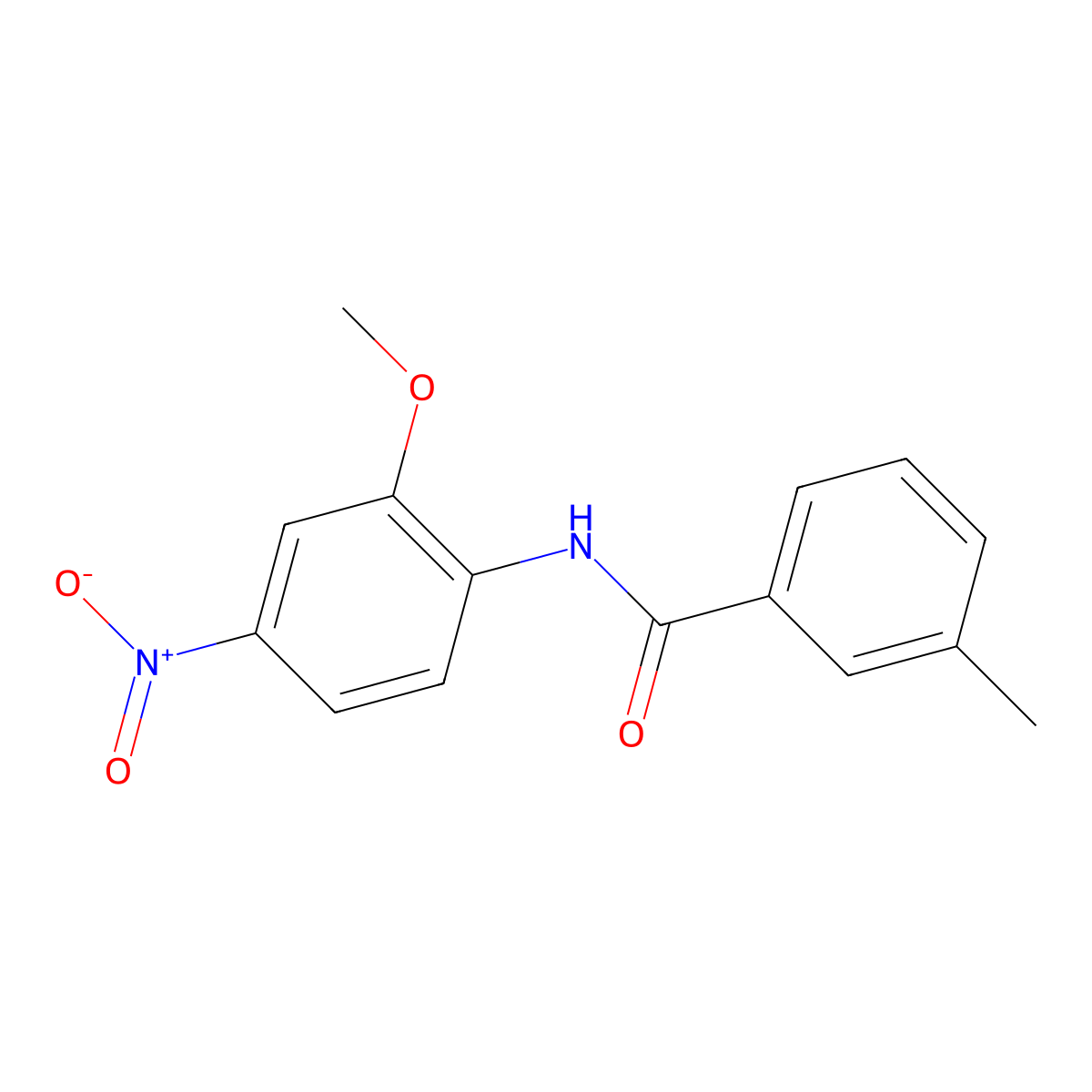 N-(2-methoxy-4-nitrophenyl)-3-methylbenzamide molecular structure, CAS 199464-81-8