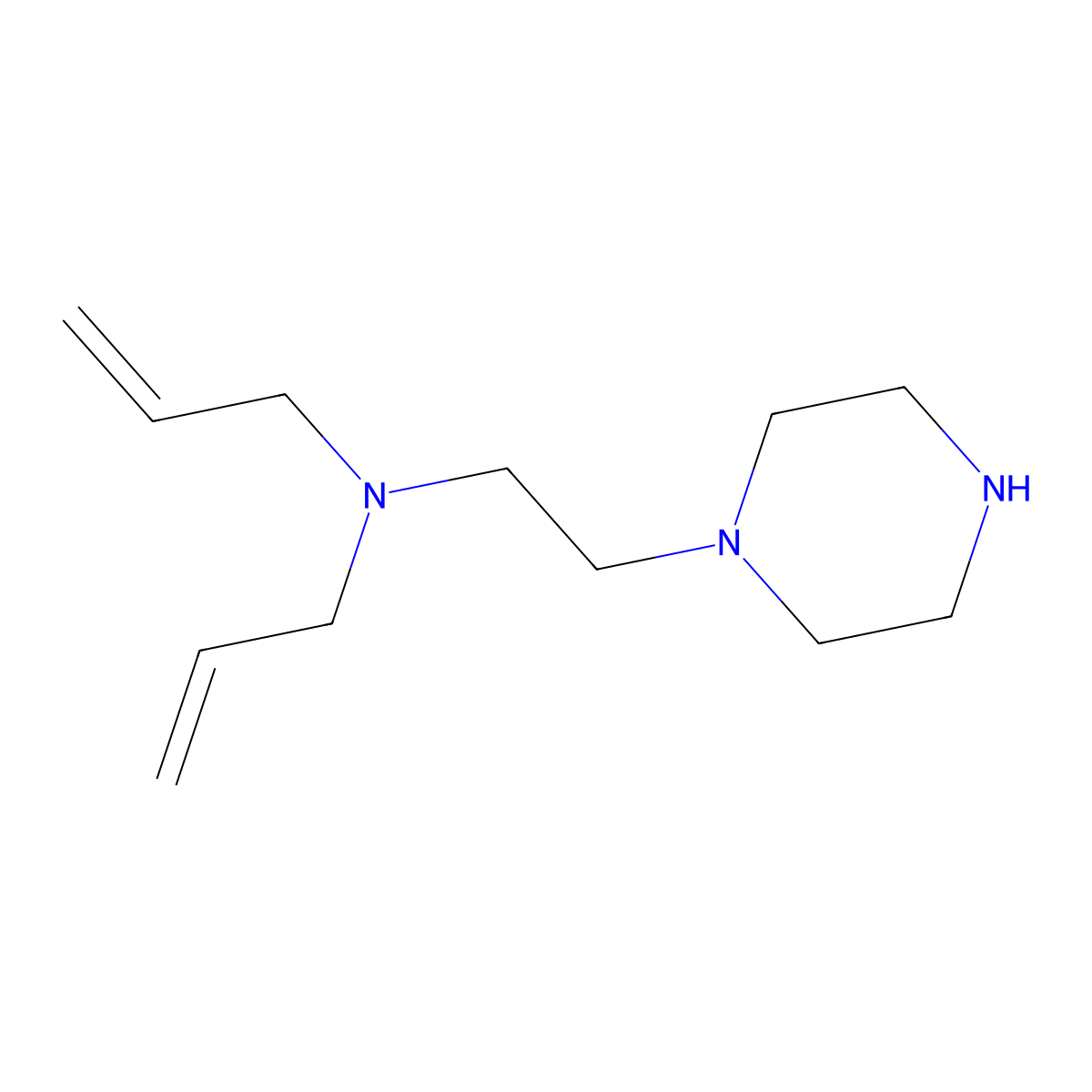 1-[2-(Diallylamino)-ethyl]-piperazine molecular structure, CAS 199475-35-9