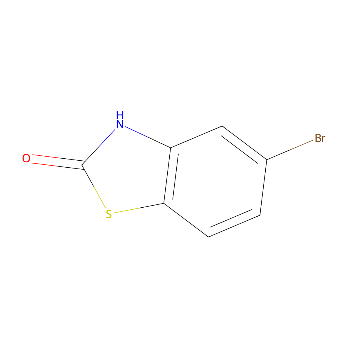 5-Bromo-2,3-dihydro-1,3-benzothiazol-2-one molecular structure, CAS 199475-45-1