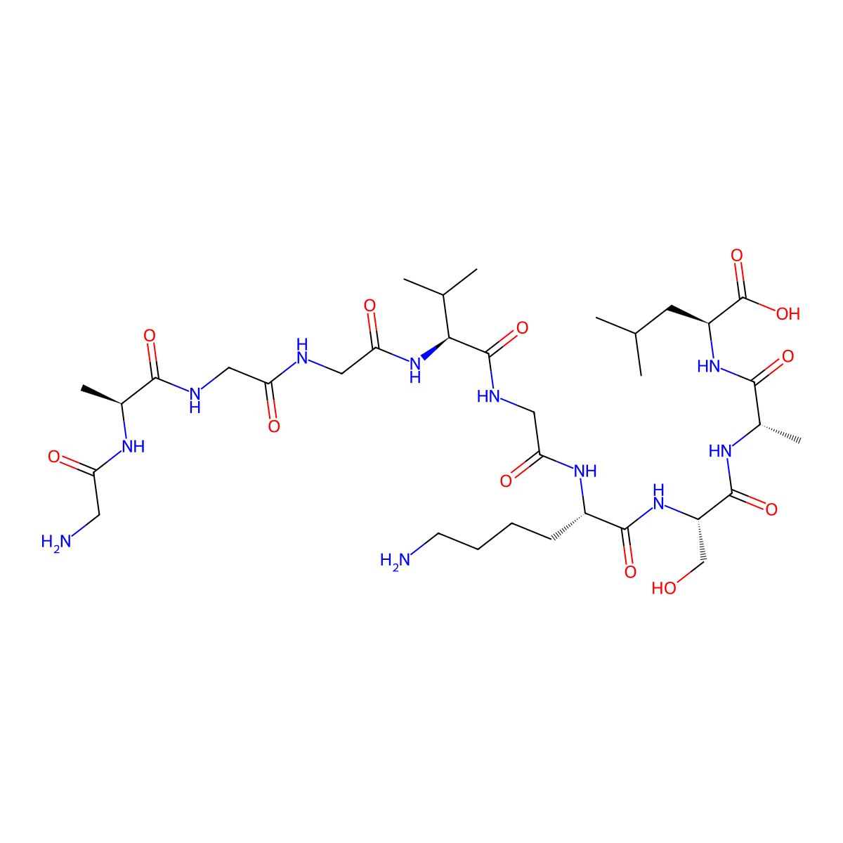 Gaggvgksal molecular structure, CAS 199477-18-4