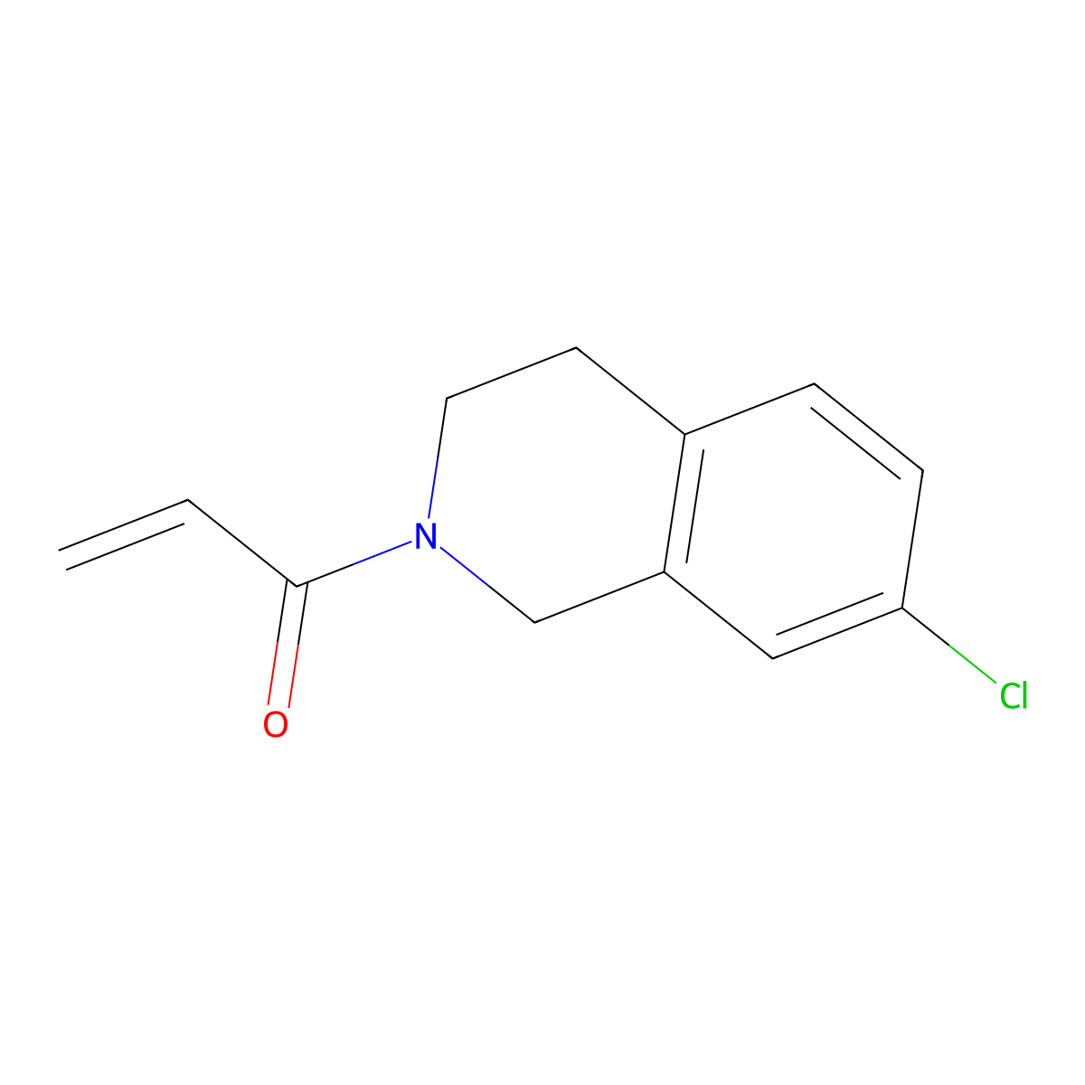 1-(7-Chloro-3,4-dihydro-1H-isoquinolin-2-yl)prop-2-en-1-one molecular structure, CAS 199479-51-1
