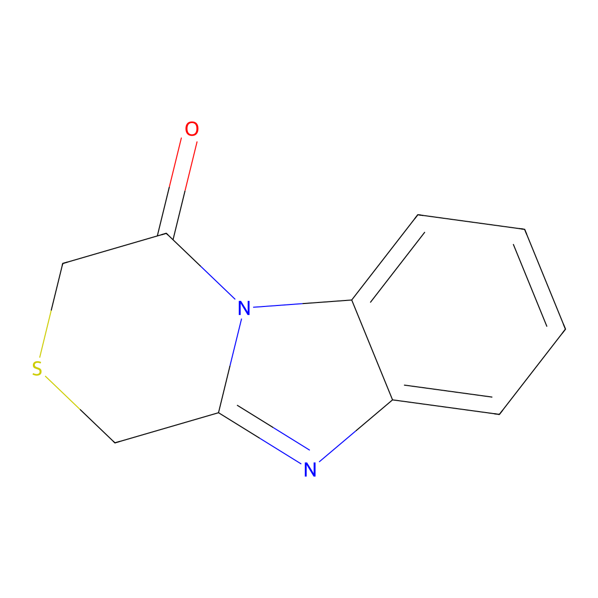 1H-[1,4]Thiazino[4,3-a]benzimidazol-4(3H)-one molecular structure, CAS 19950-83-5