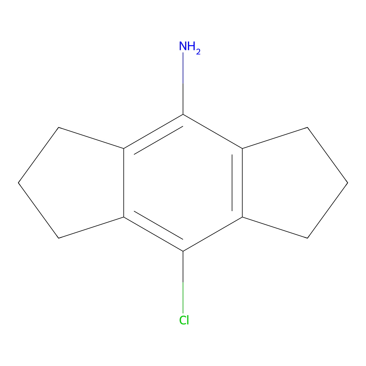 8-Chloro-1,2,3,5,6,7-hexahydro-s-indacen-4-amine molecular structure, CAS 1995072-64-4