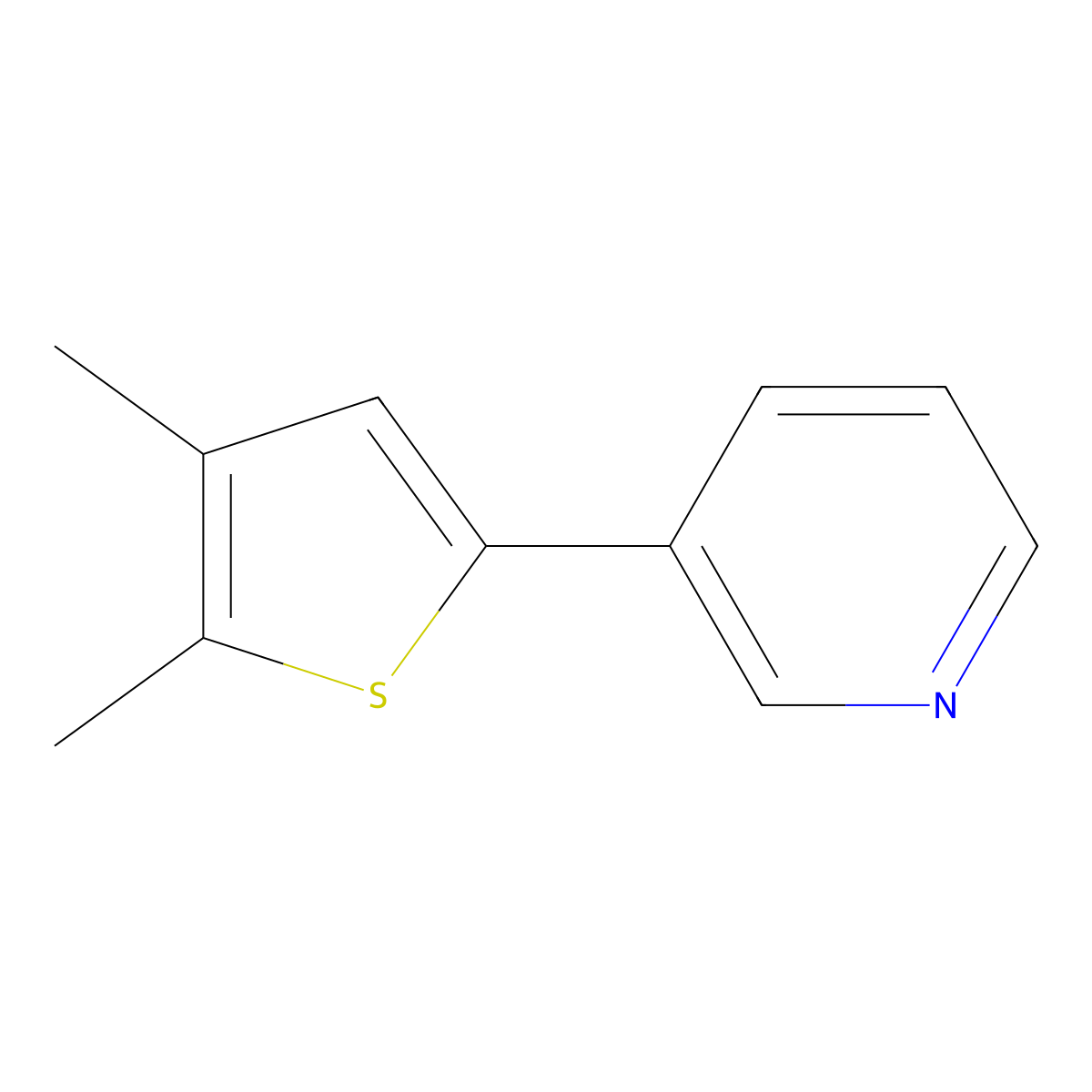 3-(4,5-Dimethyl-2-thienyl)pyridine molecular structure, CAS 1995085-09-0
