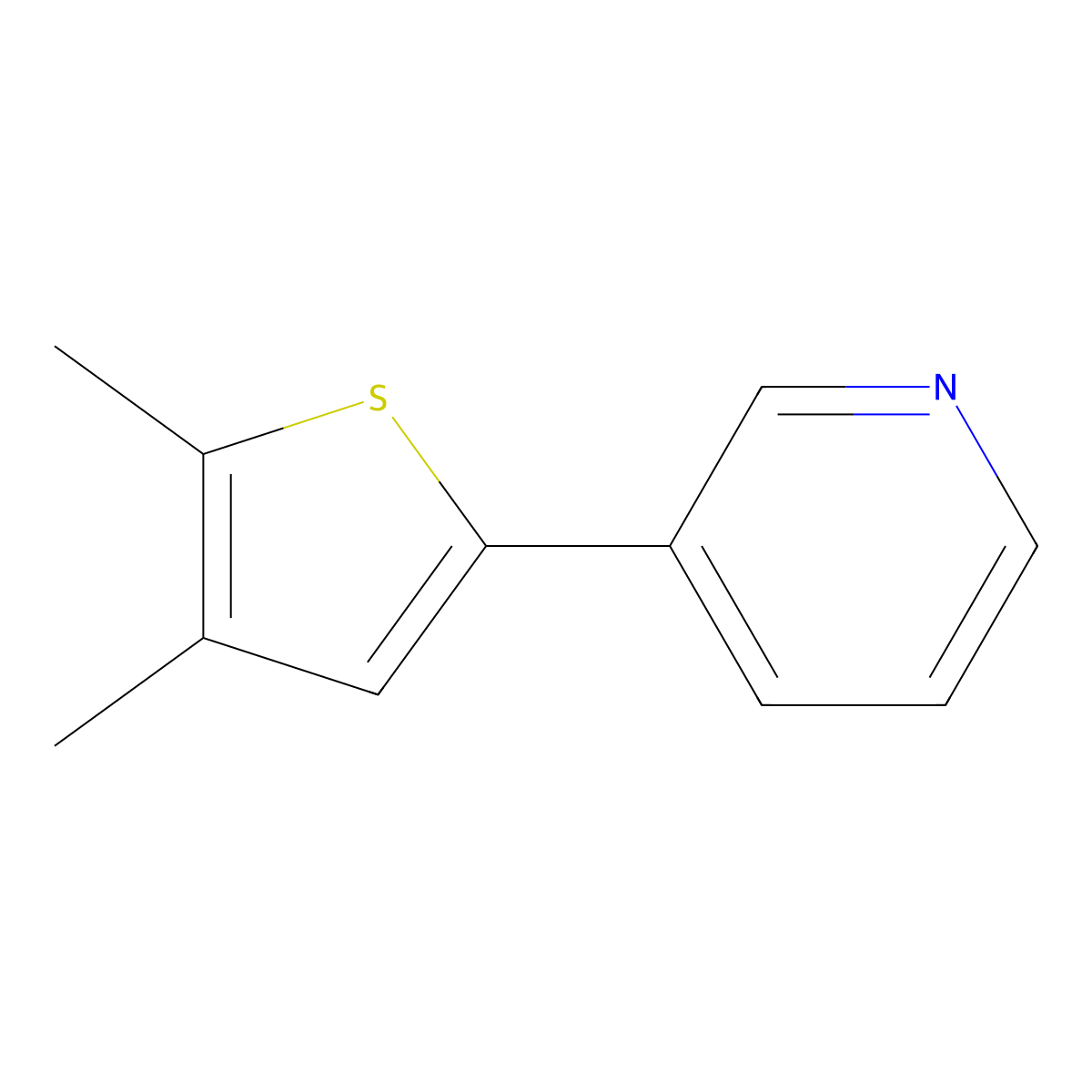 3-(4,5-Dimethyl-2-thienyl)pyridine molecular structure, CAS 1995085-09-0