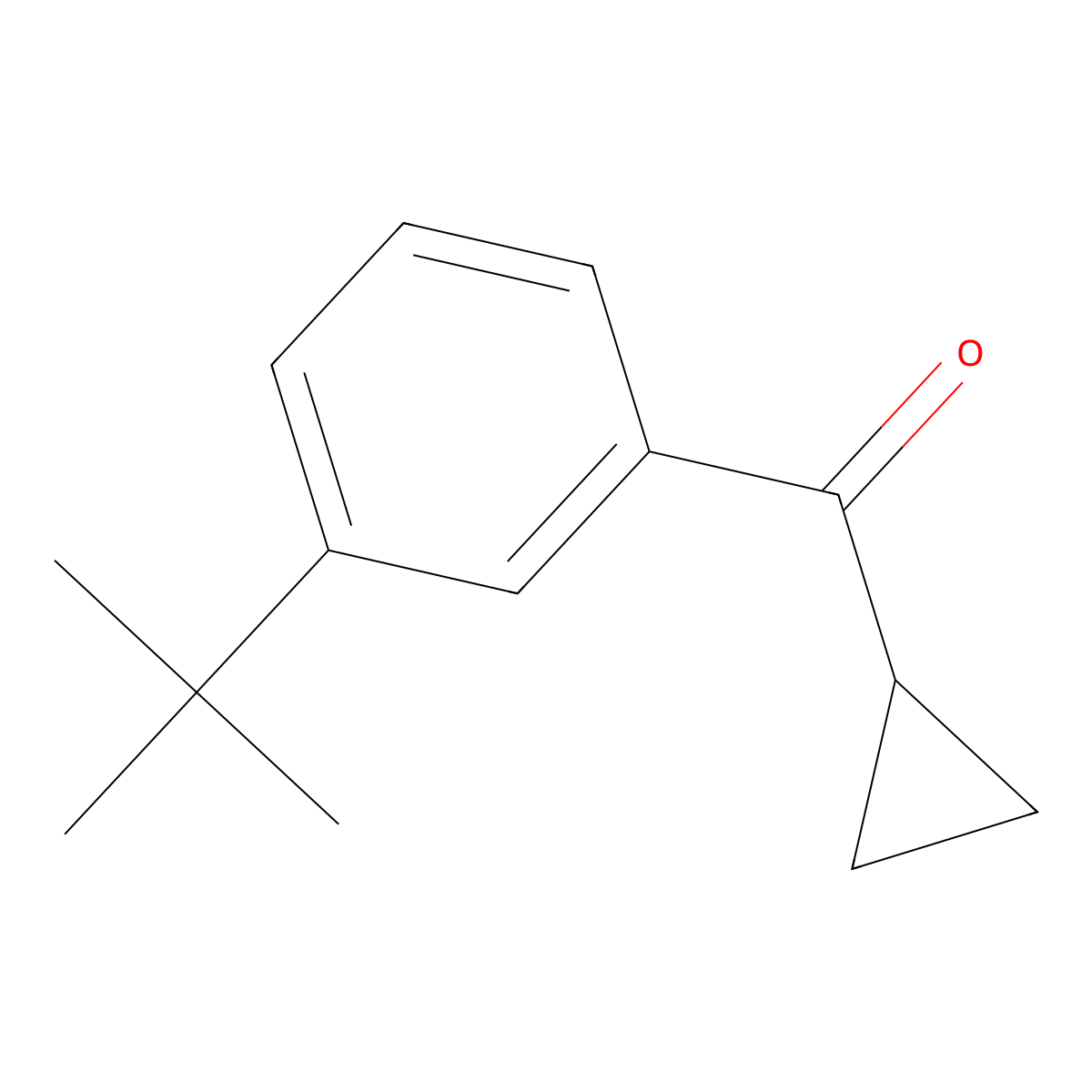 Cyclopropyl[3-(1,1-dimethylethyl)phenyl]methanone molecular structure, CAS 1995115-59-7
