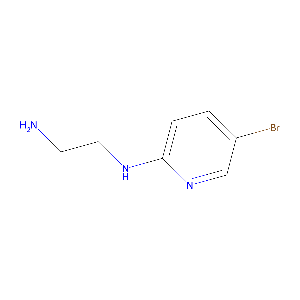 N1-(5-Bromopyrid-2-yl)ethane-1,2-diamine molecular structure, CAS 199522-66-2