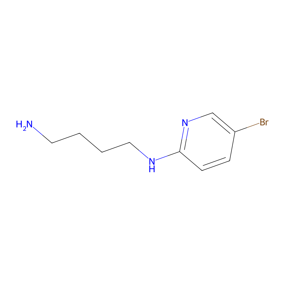 2-n-(4-Aminobutyl)-amino-5-bromopyridine molecular structure, CAS 199522-78-6