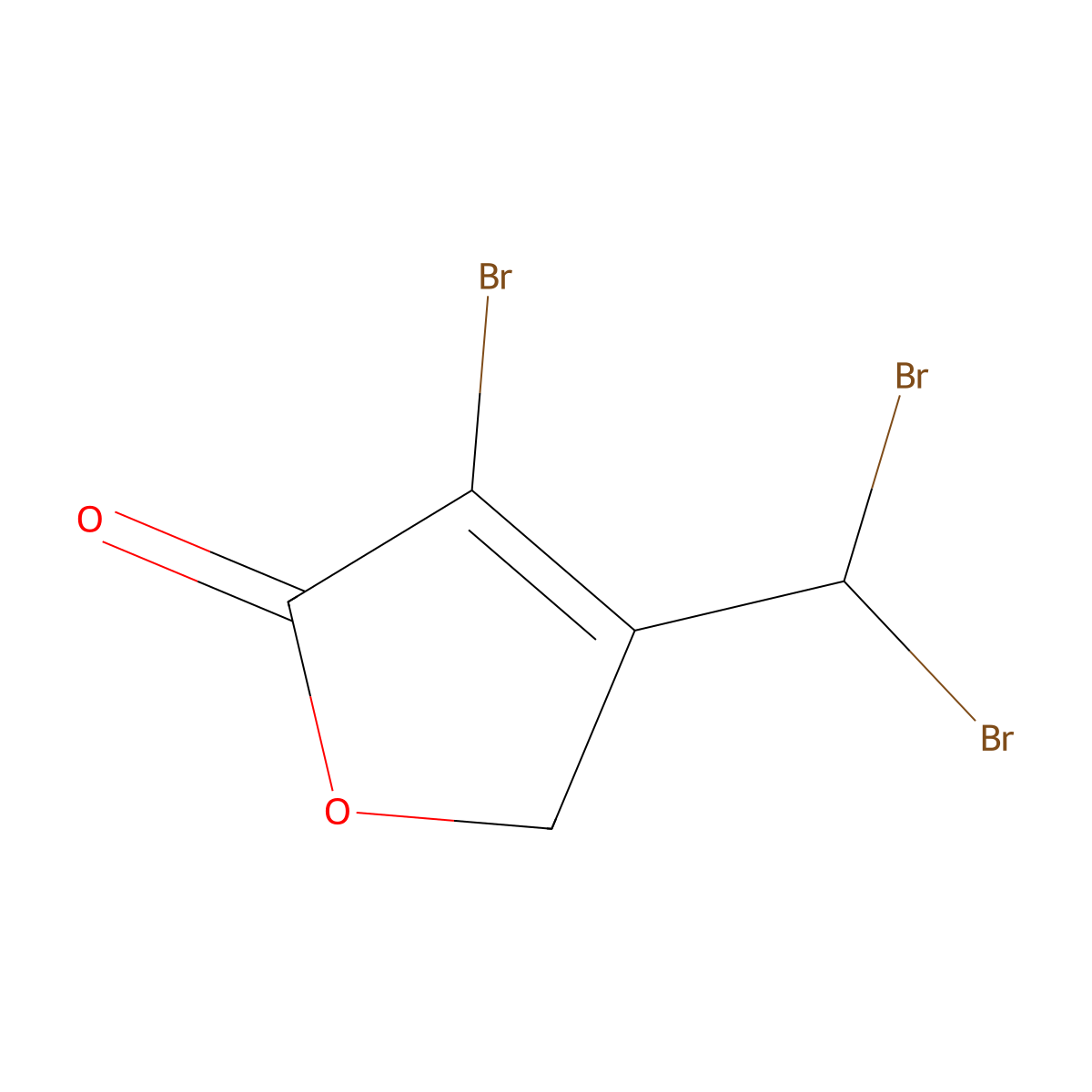 3-Bromo-4-(dibromomethyl)-2(5H)-furanone molecular structure, CAS 199536-79-3