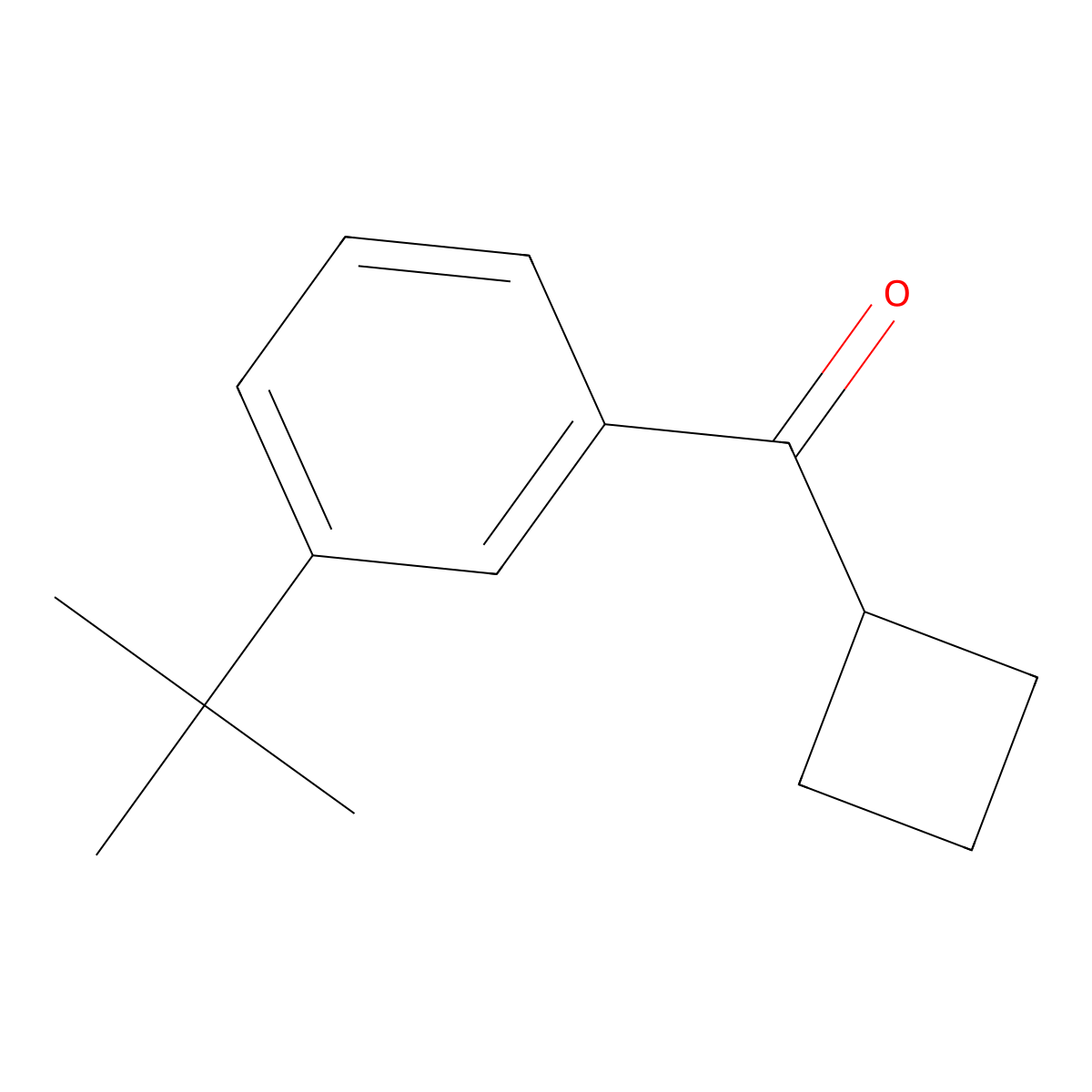 Cyclobutyl[3-(1,1-dimethylethyl)phenyl]methanone molecular structure, CAS 1995396-23-0