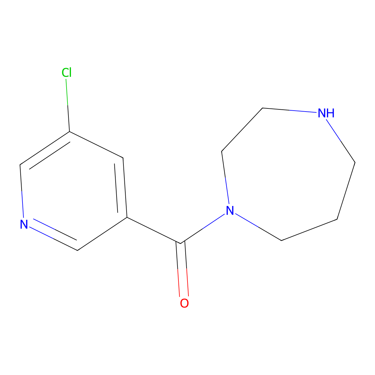 1-(5-Chloropyridine-3-carbonyl)-1,4-diazepane molecular structure, CAS 1995408-02-0