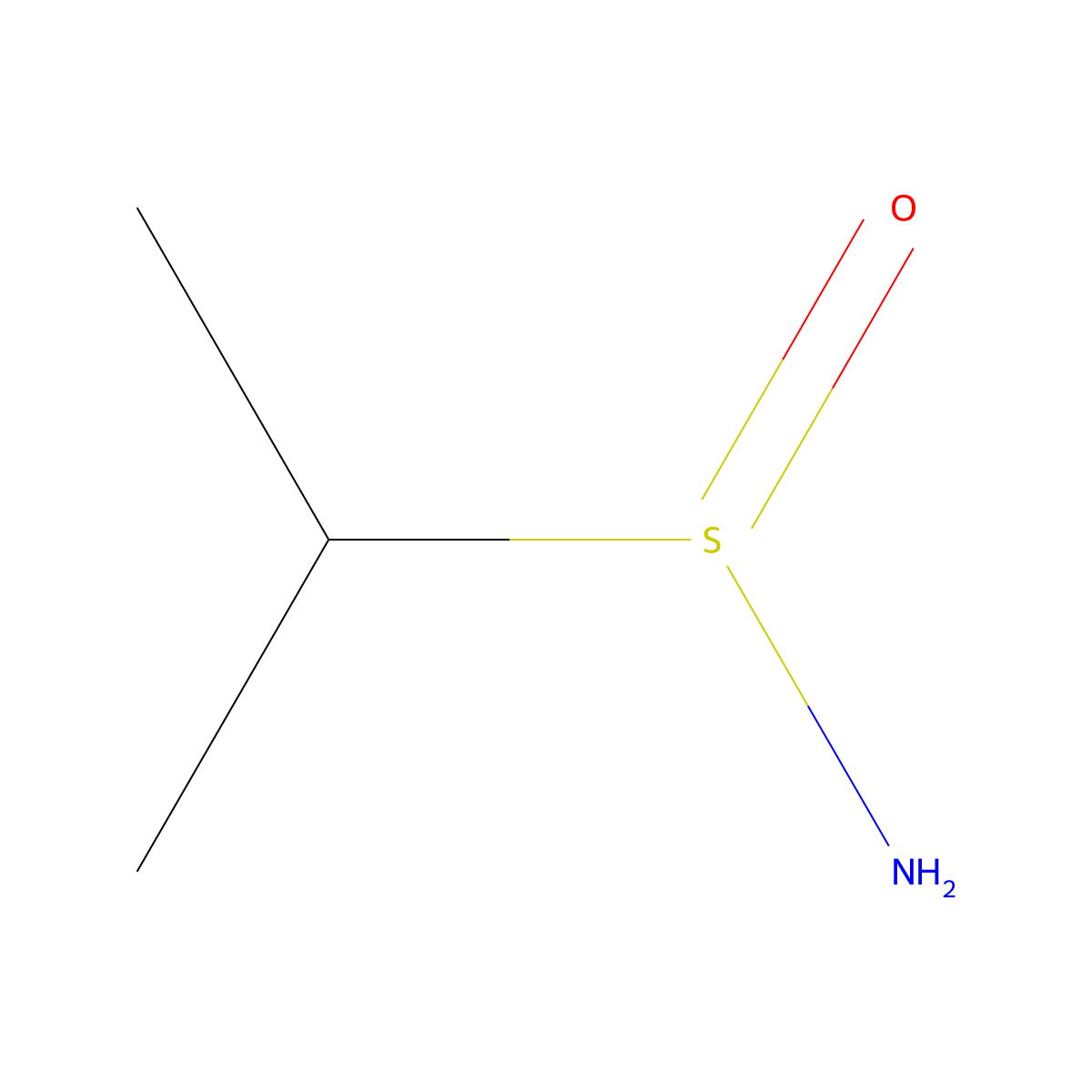 Propane-2-sulfinamide molecular structure, CAS 19955-41-0