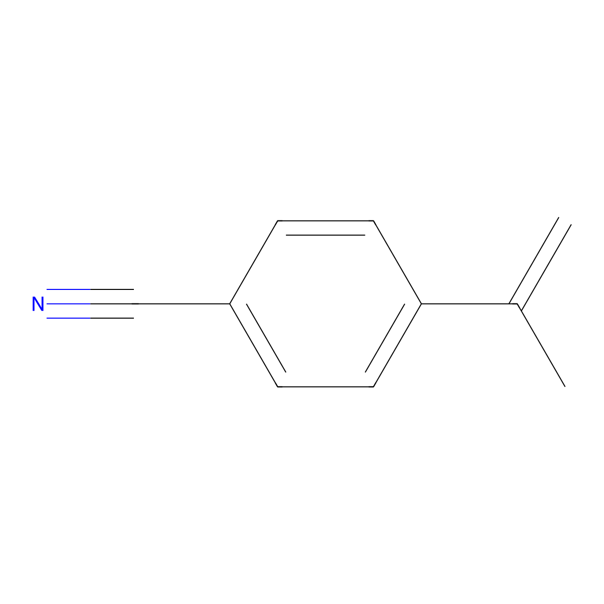 4-(Prop-1-en-2-yl)benzonitrile molecular structure, CAS 19956-03-7