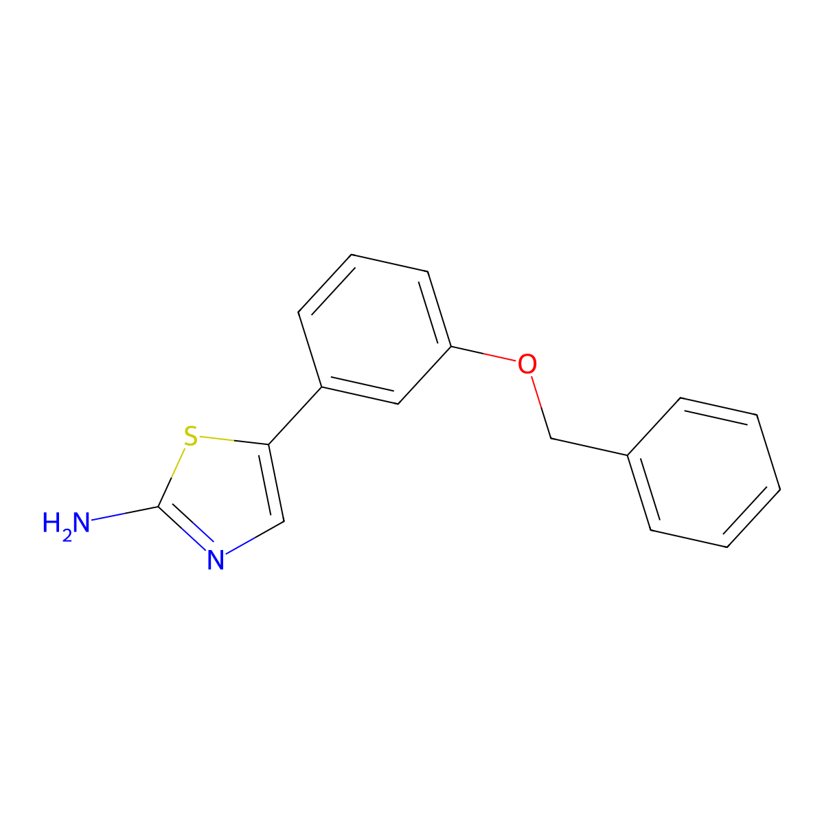 5-(3-(Benzyloxy)phenyl)thiazol-2-amine molecular structure, CAS 1995660-08-6