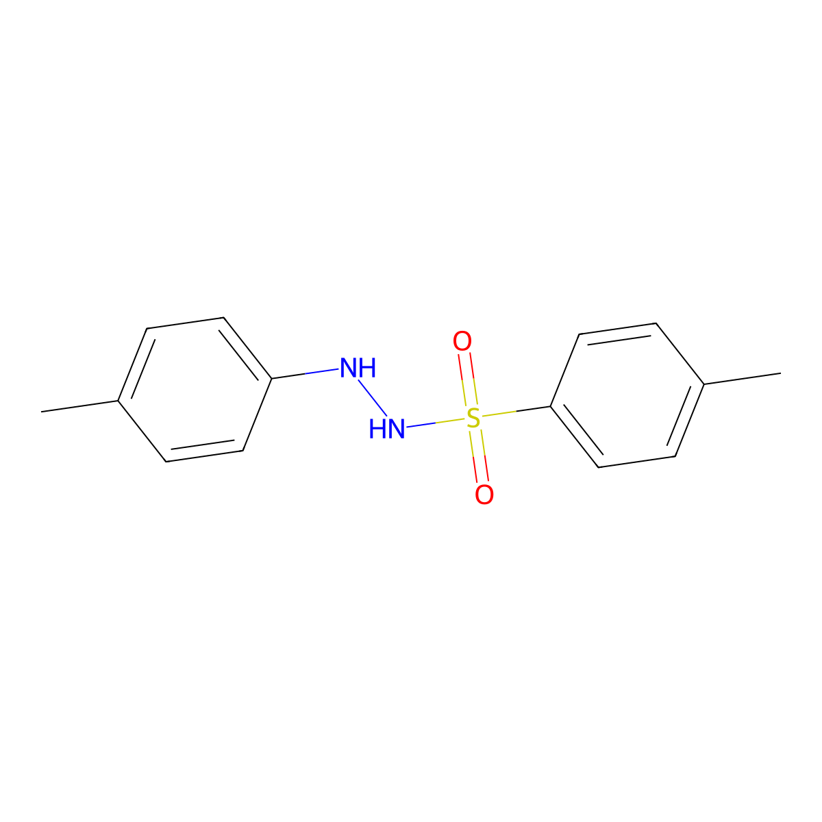 4-methyl-N'-(4-methylphenyl)benzenesulfonohydrazide molecular structure, CAS 19957-47-2