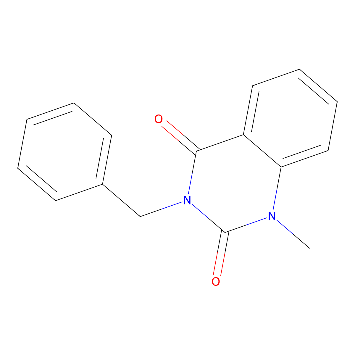 3-Benzyl-1-methylquinazoline-2,4(1H,3H)-dione molecular structure, CAS 199587-91-2