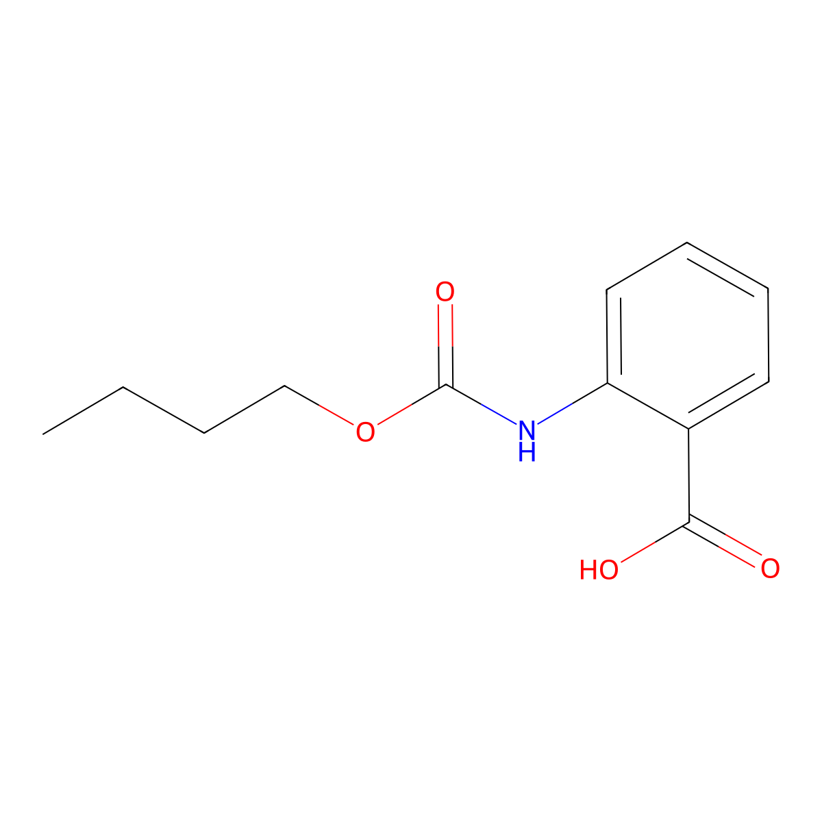 2-(Butoxycarbonylamino)benzoic acid molecular structure, CAS 19959-26-3
