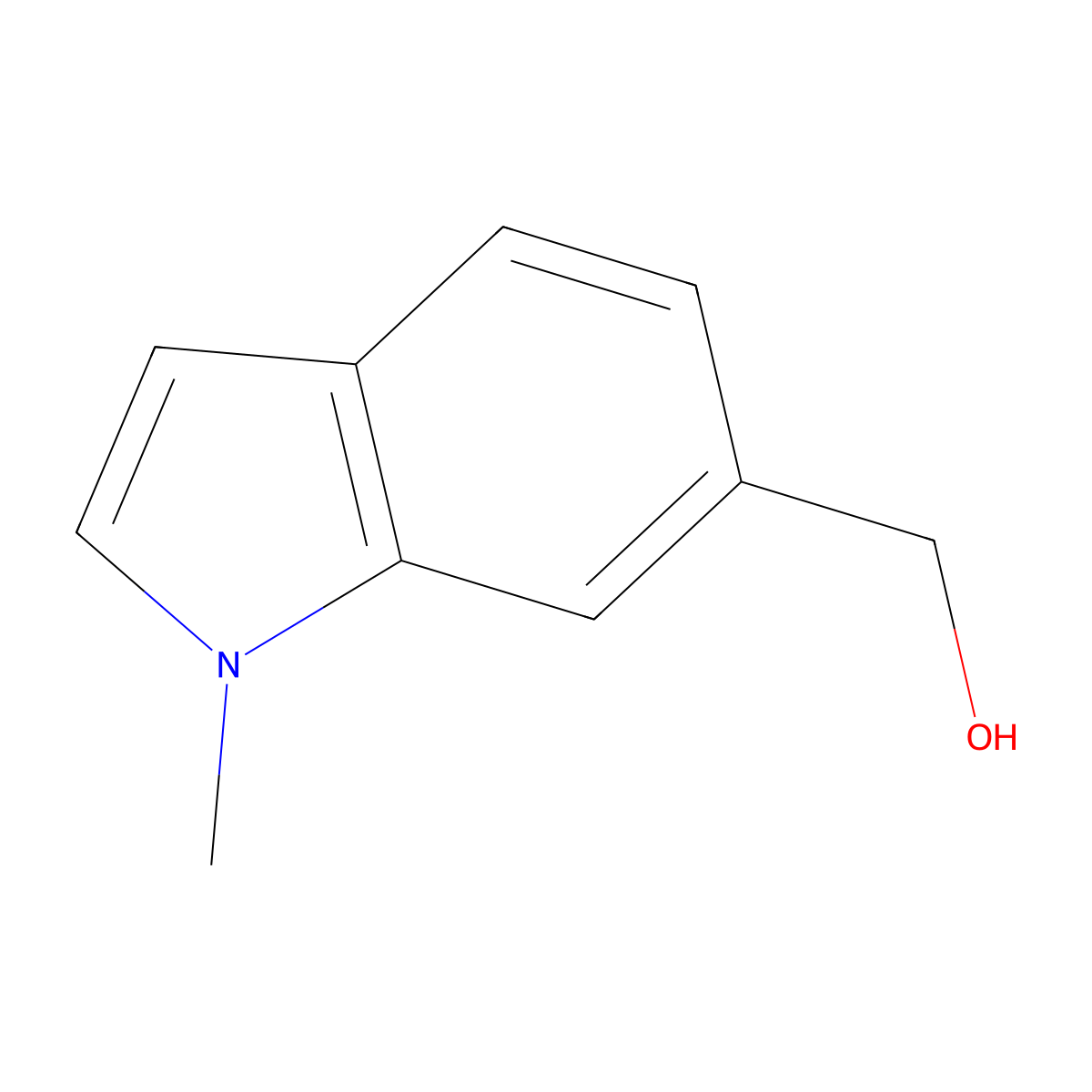 (1-Methyl-1H-indol-6-yl)methanol molecular structure, CAS 199590-00-6