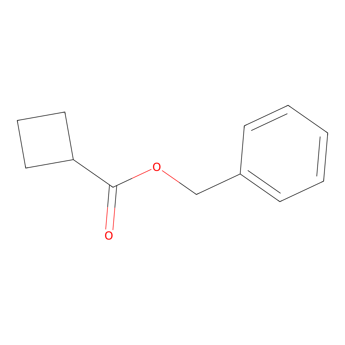 Benzyl cyclobutanecarboxylate molecular structure, CAS 199593-03-8