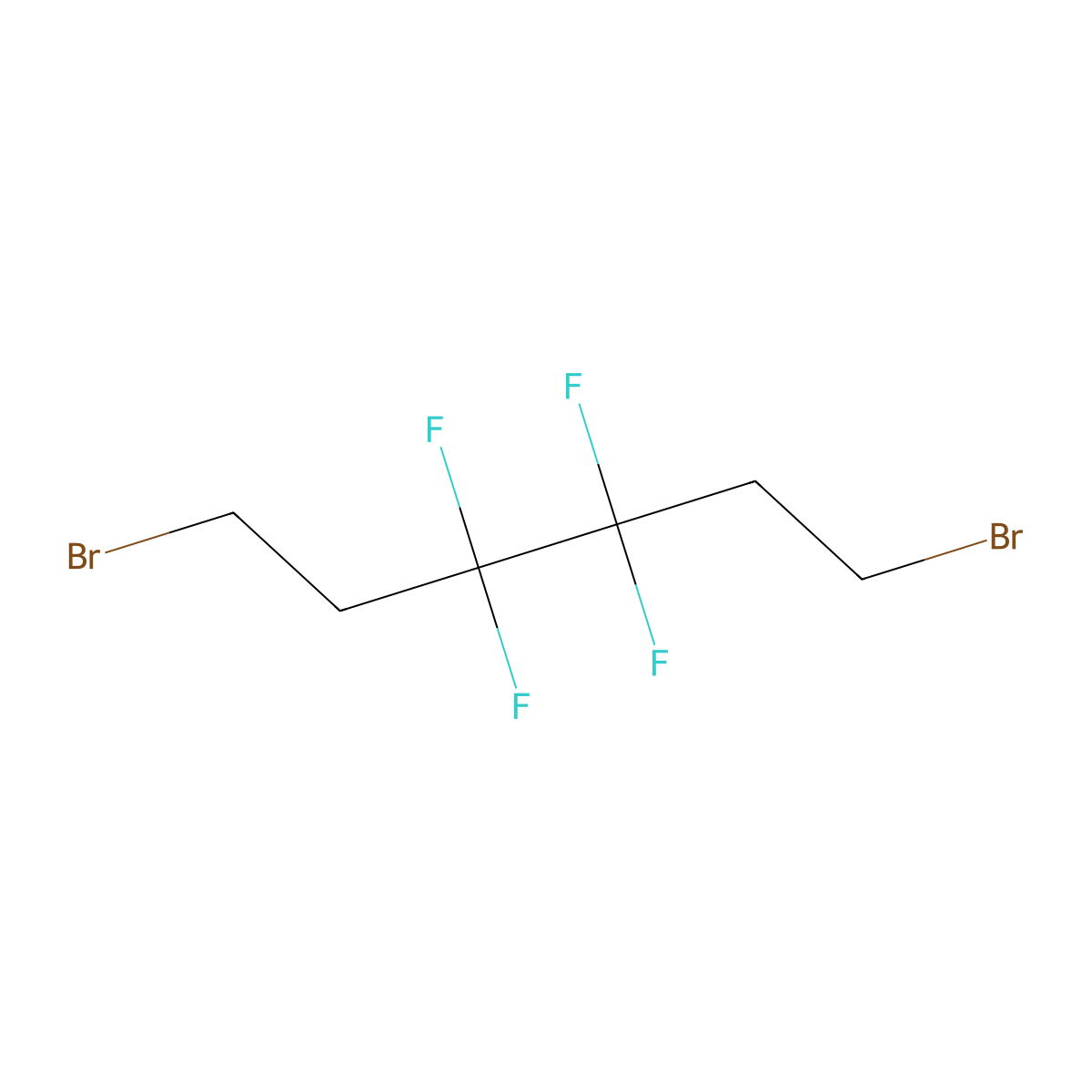 1,6-Dibromo-3,3,4,4-tetrafluorohexane molecular structure, CAS 19961-20-7
