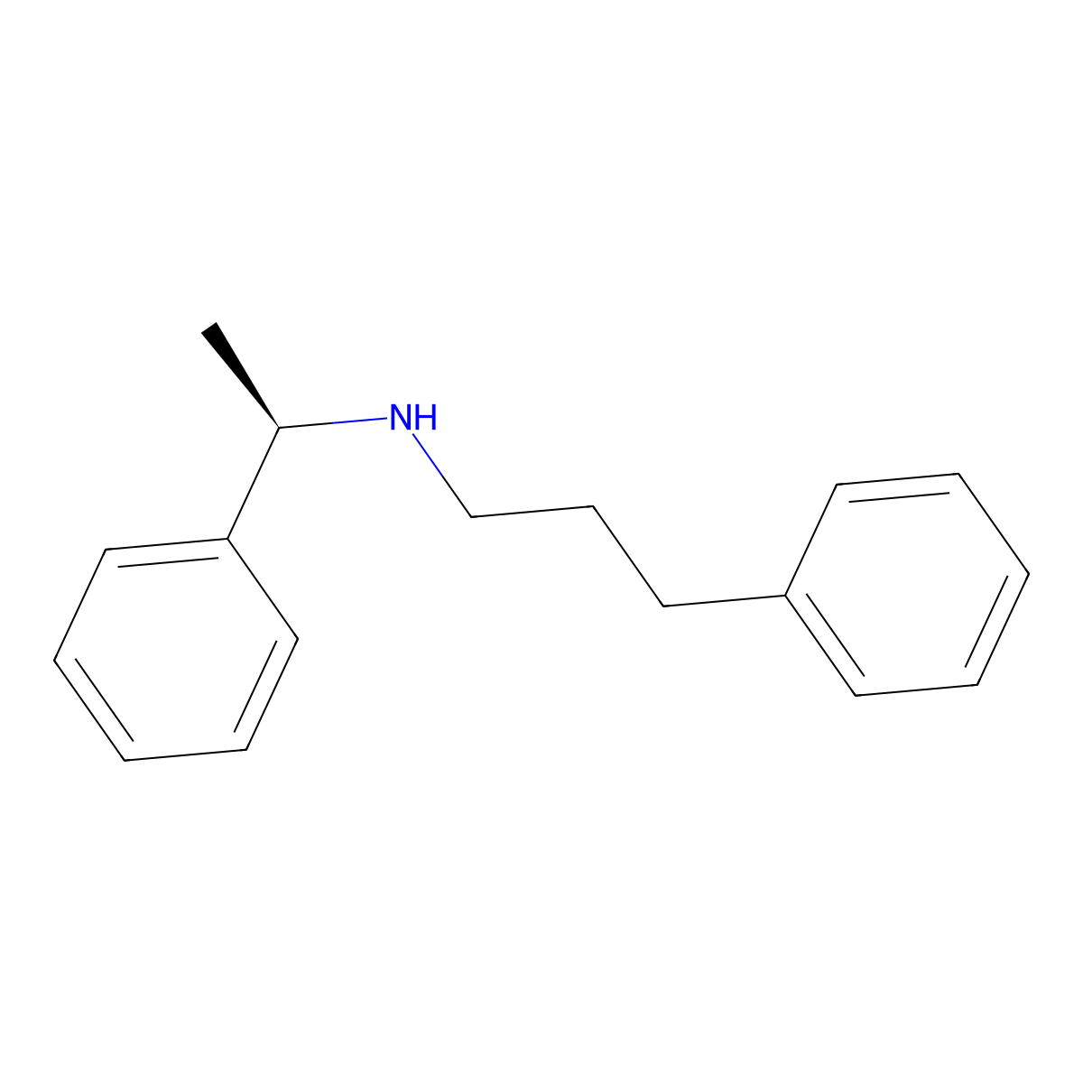 3-Phenyl-N-[(1R)-1-phenylethyl]propan-1-amine molecular structure, CAS 199614-29-4