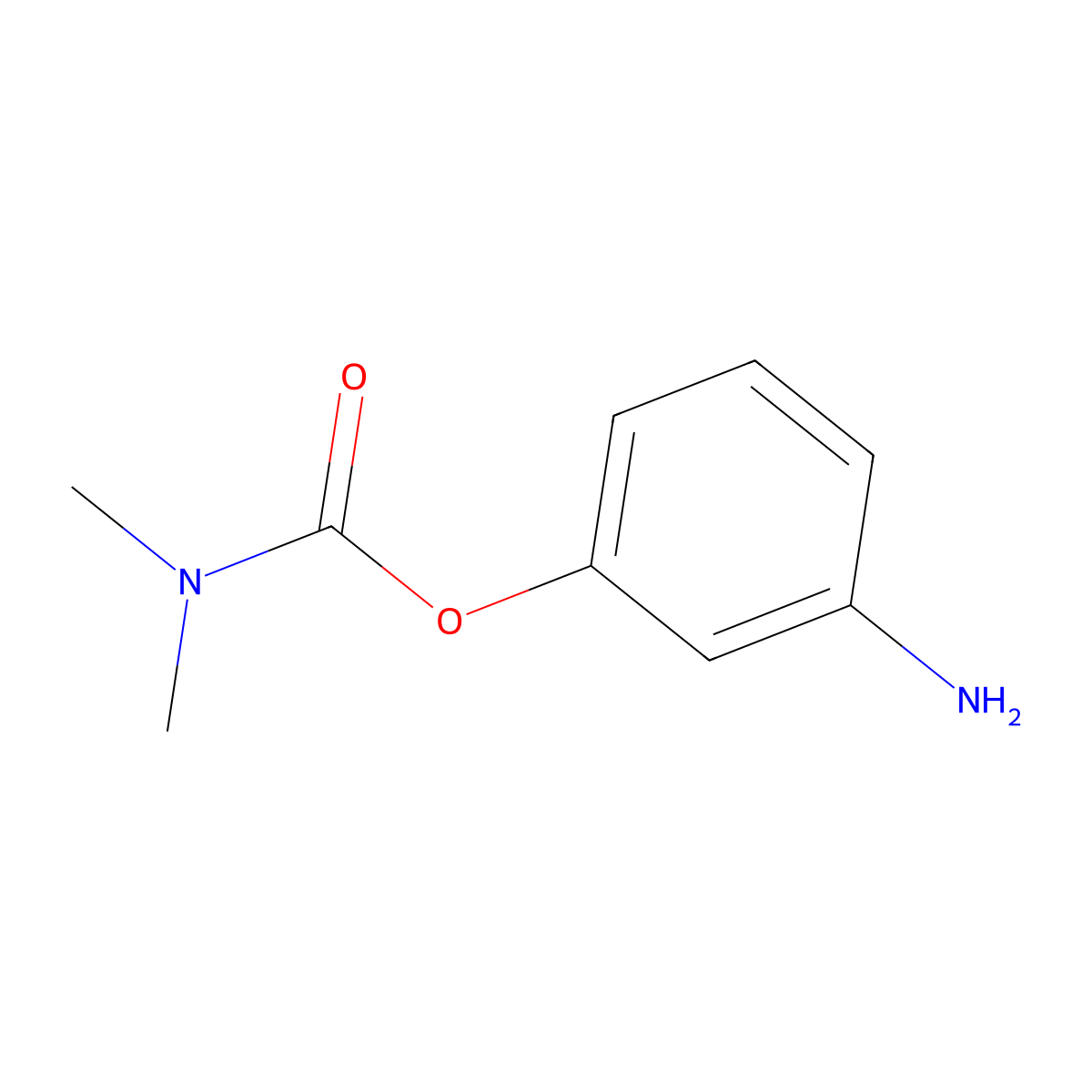 3-Aminophenyl dimethylcarbamate molecular structure, CAS 19962-04-0