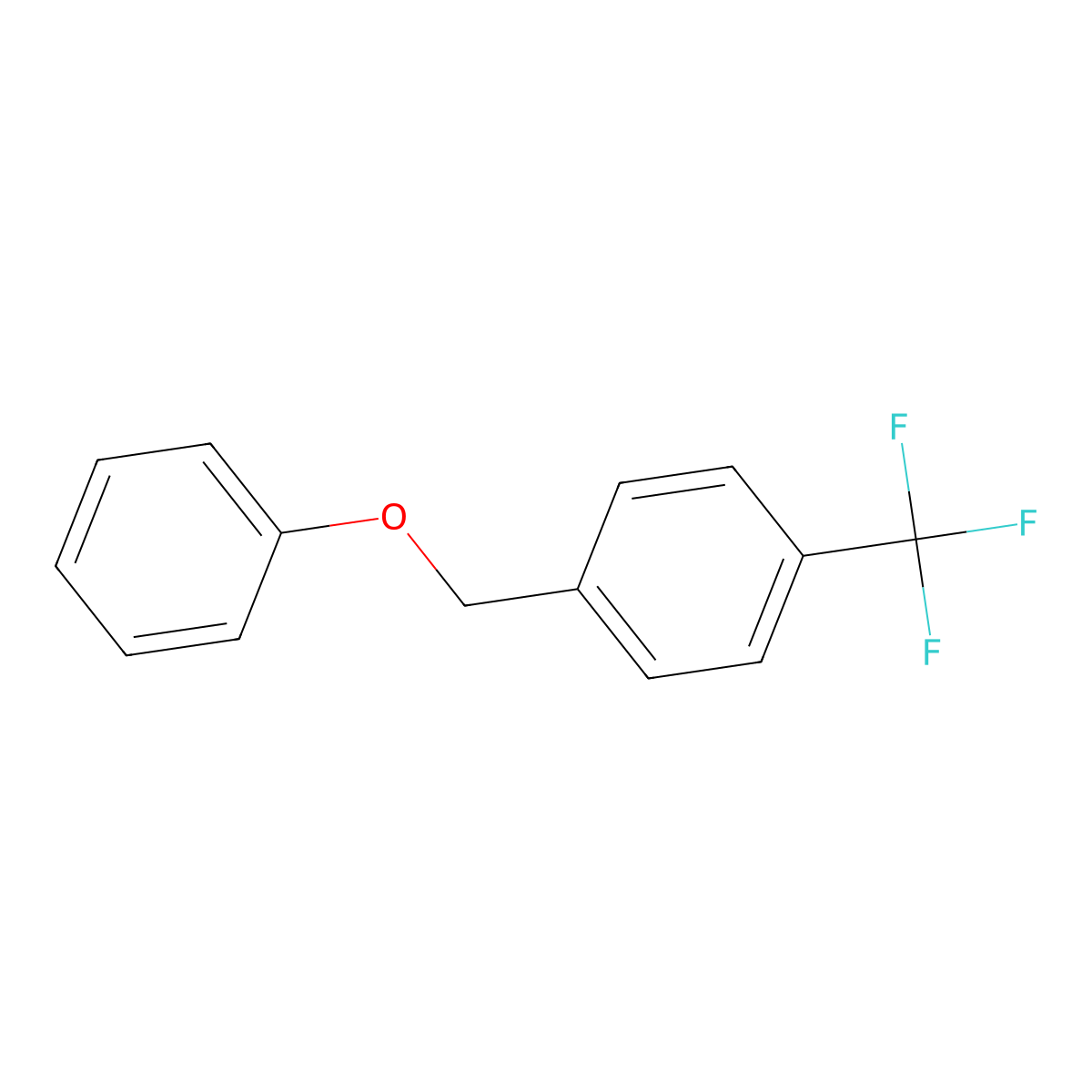 4-(Trifluoromethyl)benzylphenyl ether molecular structure, CAS 19962-24-4