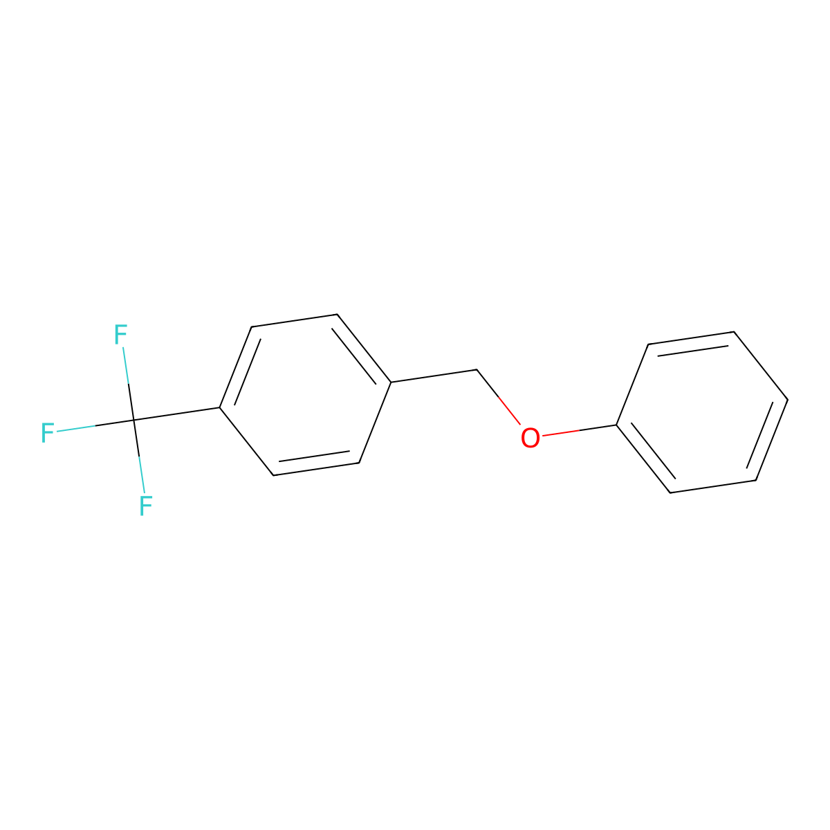 4-(Trifluoromethyl)benzylphenyl ether molecular structure, CAS 19962-24-4