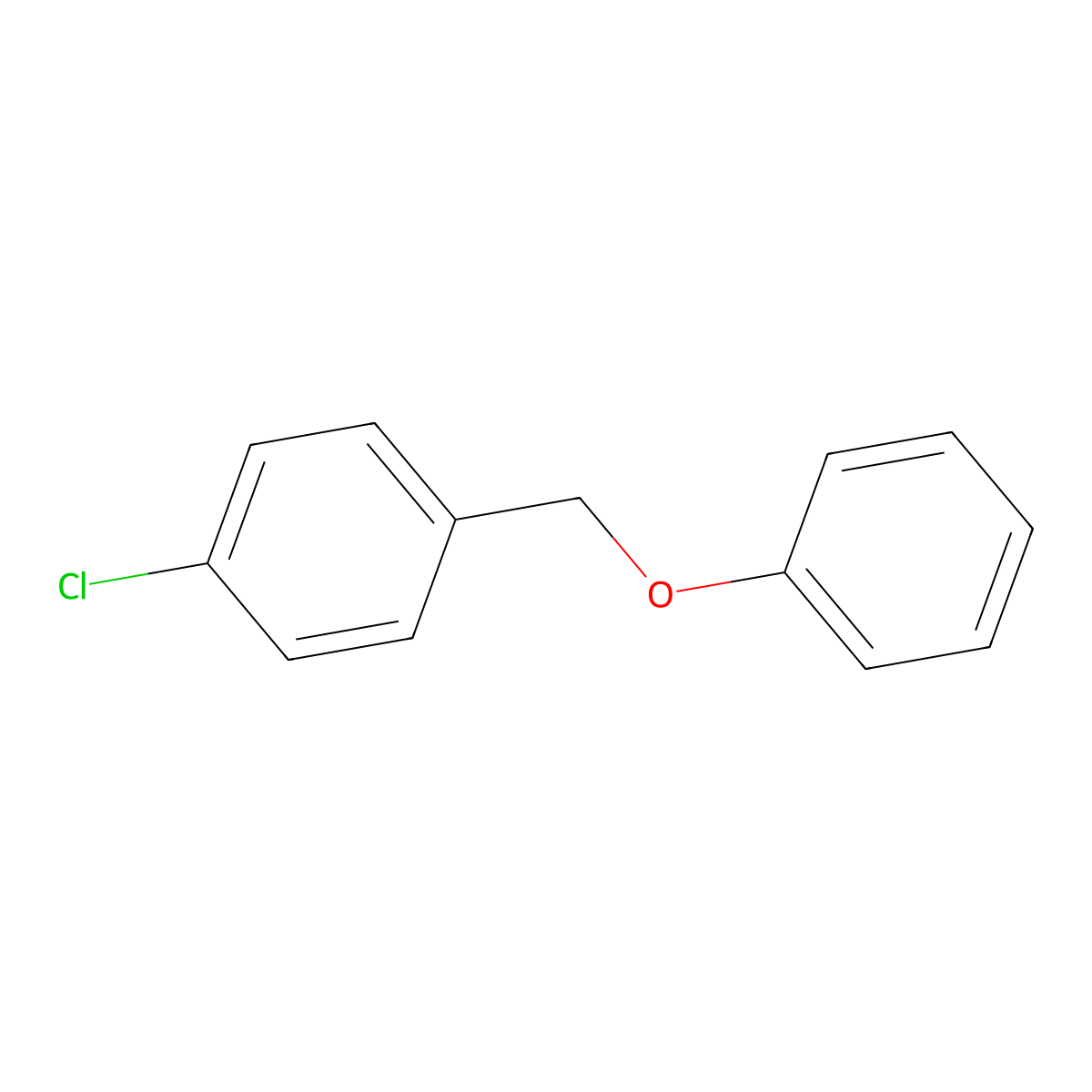 p-Chlorobenzyl phenyl ether molecular structure, CAS 19962-25-5