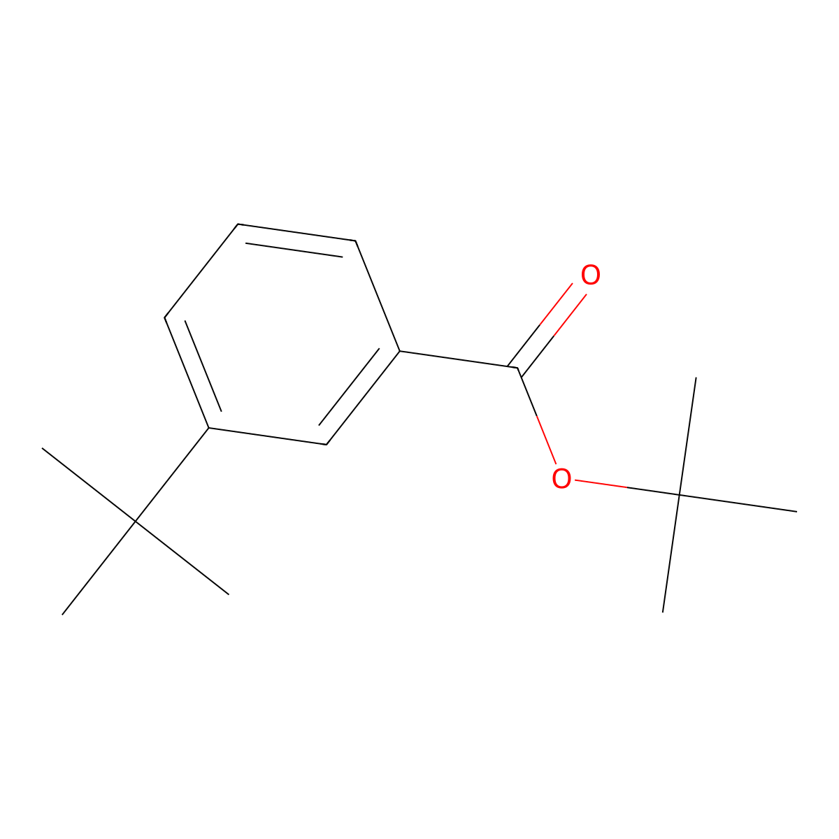 Tert-butyl 3-(tert-butyl)benzoate molecular structure, CAS 1996270-76-8