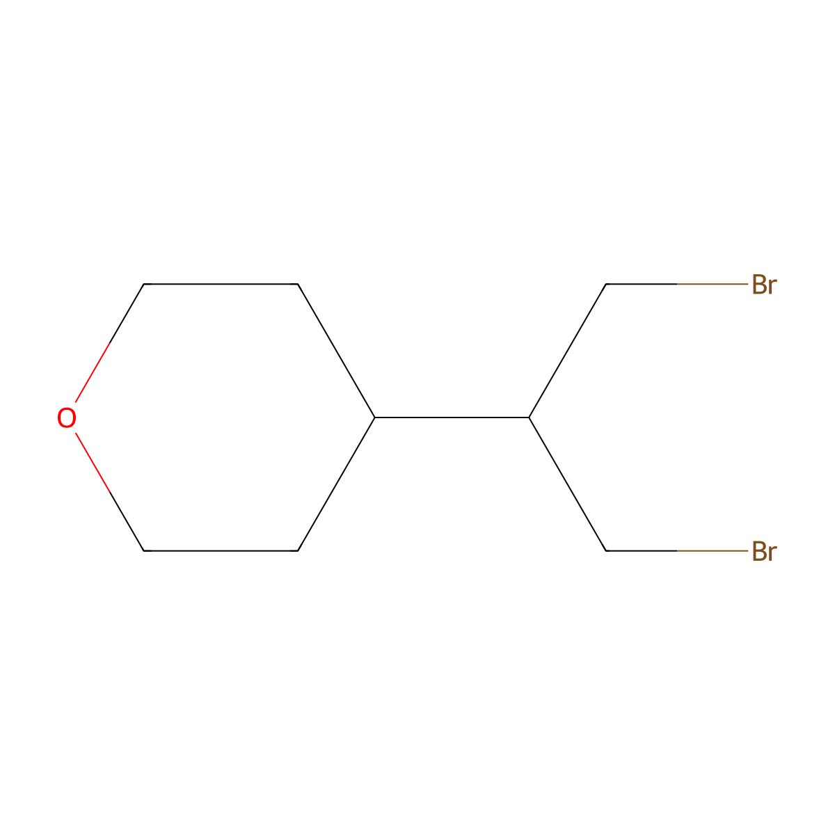 4-(1,3-Dibromopropan-2-yl)oxane molecular structure, CAS 1996400-87-3