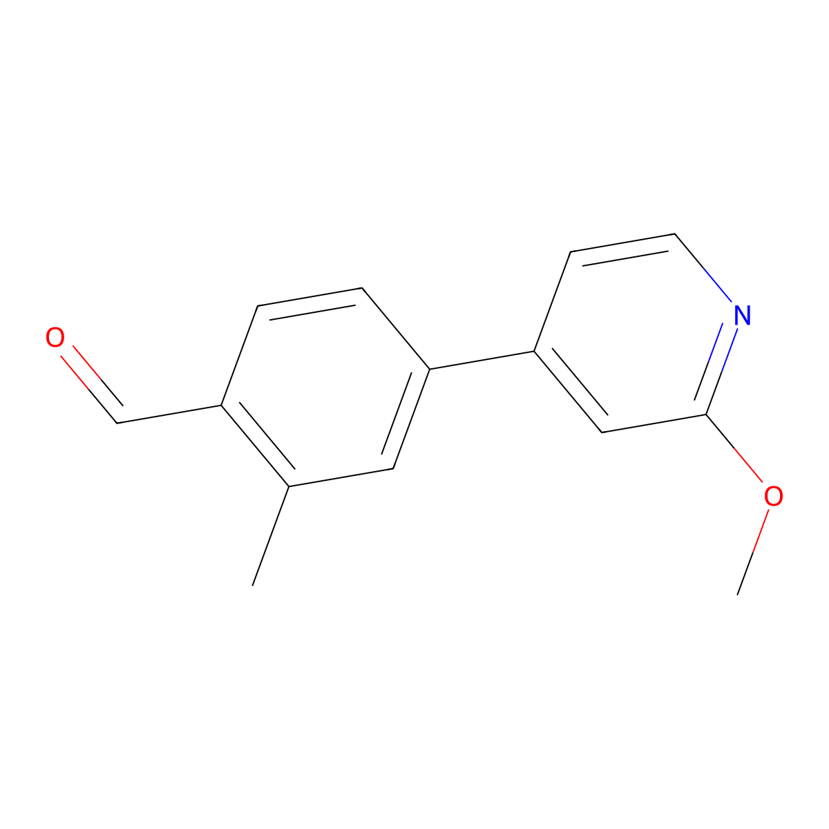 4-(2-Methoxy-4-pyridinyl)-2-methylbenzaldehyde molecular structure, CAS 1996478-59-1
