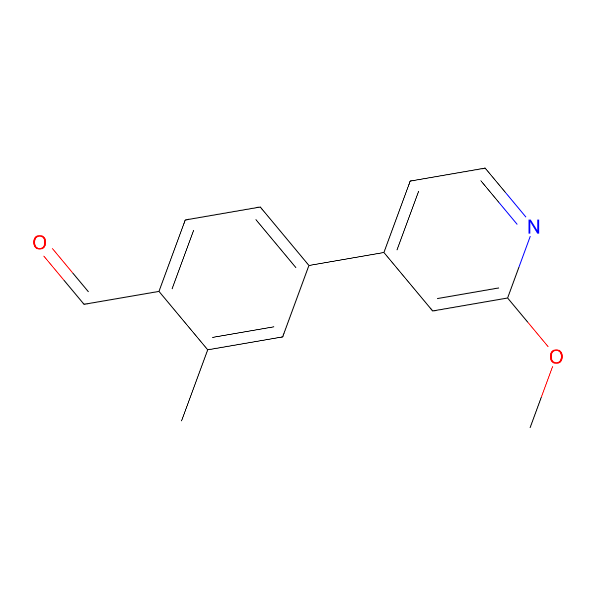 4-(2-Methoxy-4-pyridinyl)-2-methylbenzaldehyde molecular structure, CAS 1996478-59-1