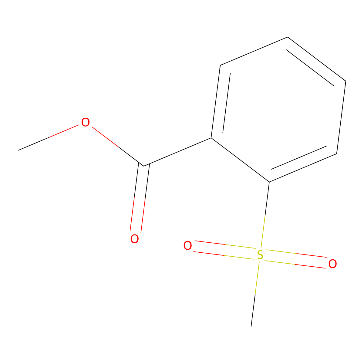 Methyl 2-(methanesulfonyl)benzoate molecular structure, CAS 199657-02-8