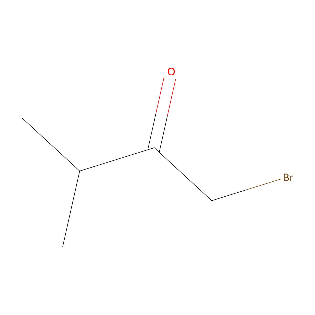 1-Bromo-3-methylbutan-2-one molecular structure, CAS 19967-55-6