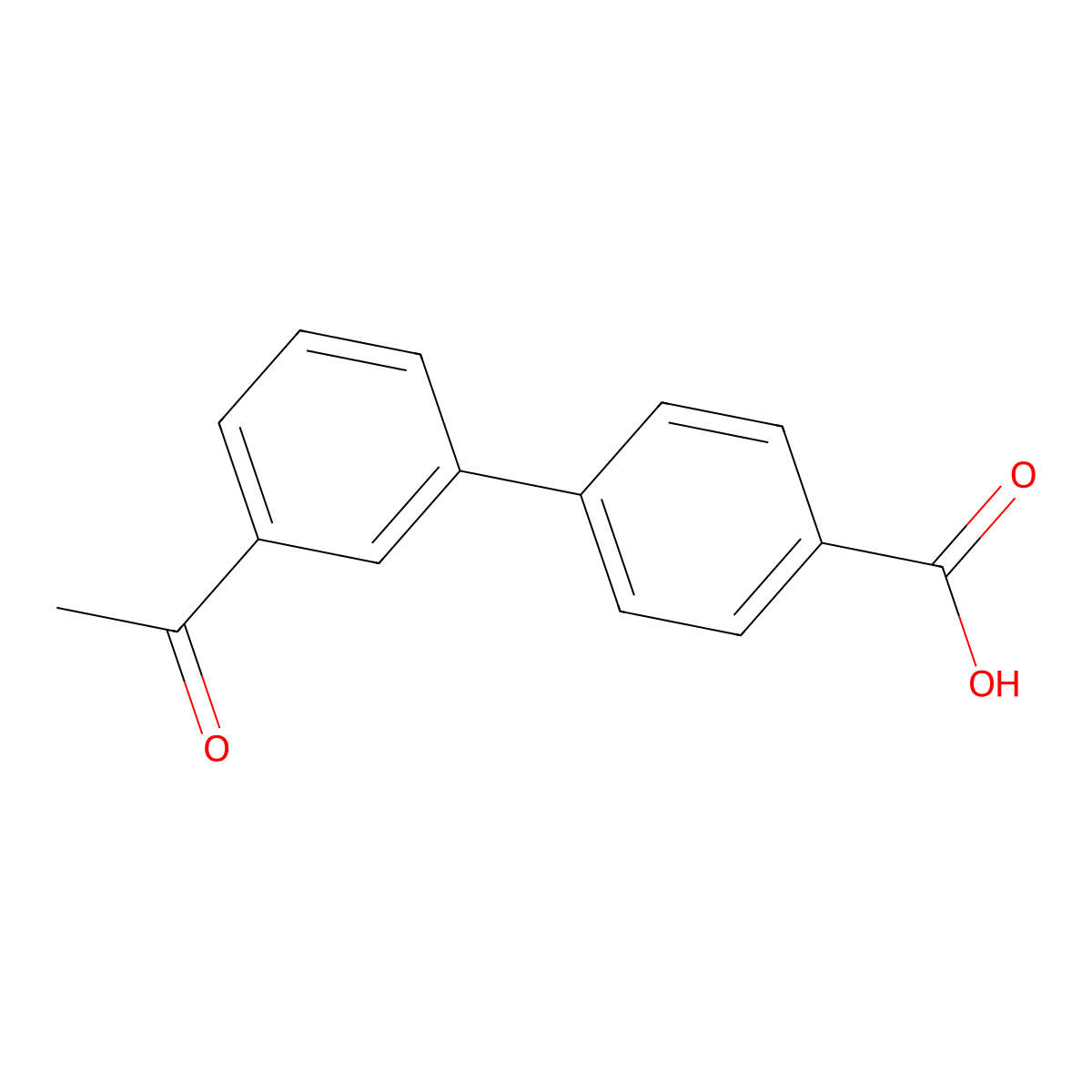 4-(3-acetylphenyl)benzoic Acid molecular structure, CAS 199678-04-1