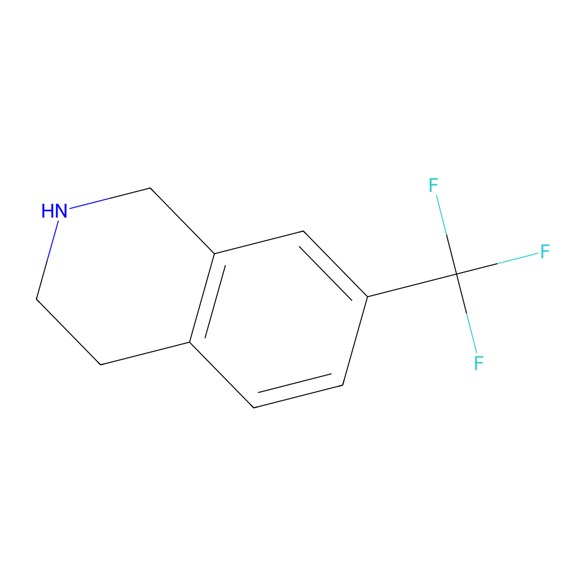 7-(Trifluoromethyl)-1,2,3,4-tetrahydroisoquinoline molecular structure, CAS 199678-32-5