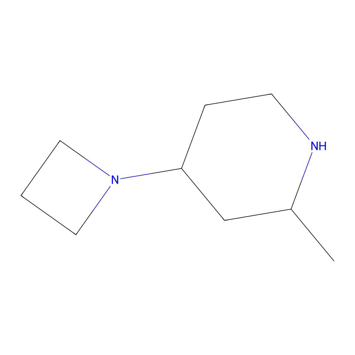 4-(Azetidin-1-yl)-2-methylpiperidine molecular structure, CAS 1996941-12-8