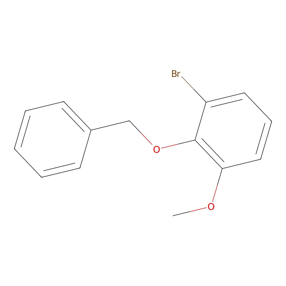 2-(Benzyloxy)-1-bromo-3-methoxybenzene molecular structure, CAS 1996994-49-0