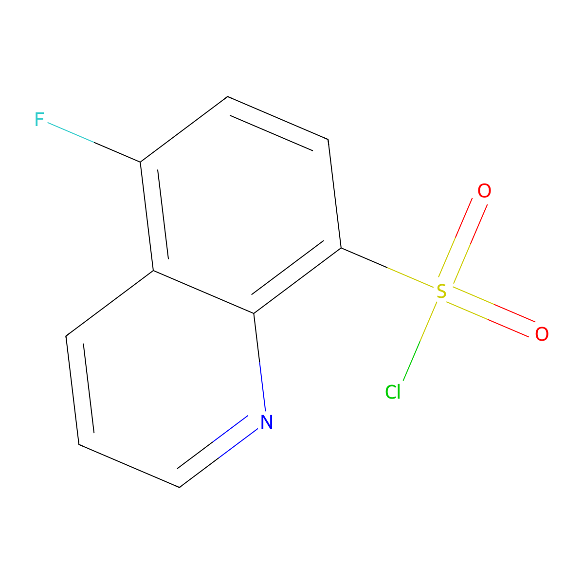 5-Fluoroquinoline-8-sulfonyl chloride molecular structure, CAS 1997-50-8