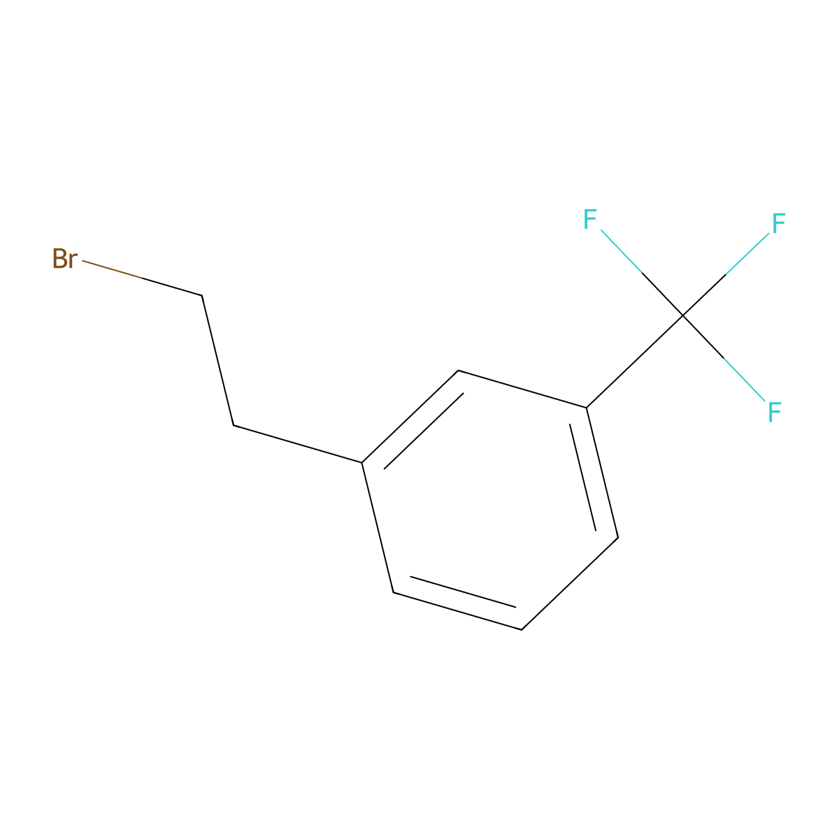 1-(2-Bromoethyl)-3-(trifluoromethyl)benzene molecular structure, CAS 1997-80-4