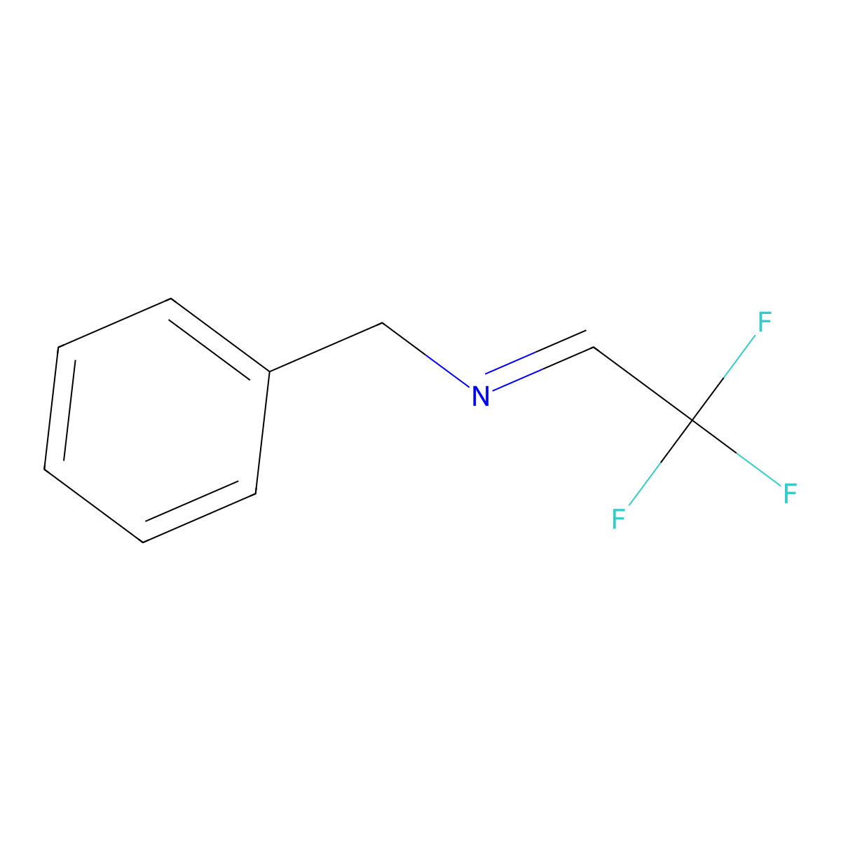 N-(2,2,2-Trifluoroethylidene)benzylamine molecular structure, CAS 1997-85-9