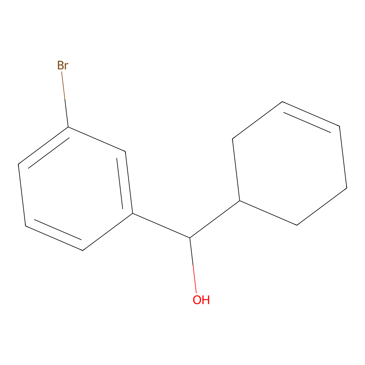 3-Bromo-alpha-3-cyclohexen-1-ylbenZenemethanol molecular structure, CAS 1997160-94-7