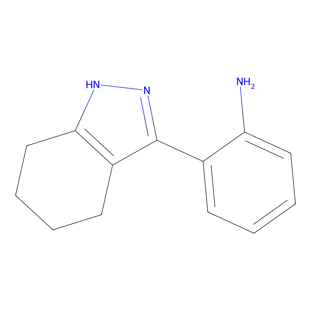 2-(4,5,6,7-tetrahydro-1H-indazol-3-yl)aniline molecular structure, CAS 199724-77-1